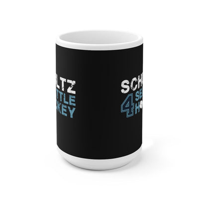 Mug Schultz 4 Seattle Hockey Ceramic Coffee Mug In Black, 15oz