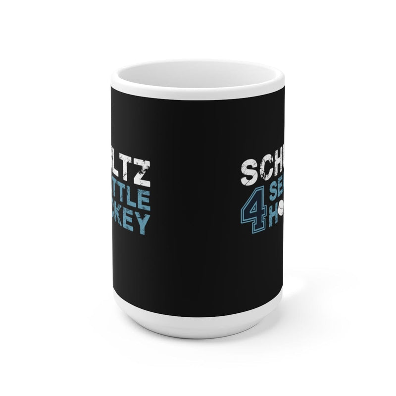 Mug Schultz 4 Seattle Hockey Ceramic Coffee Mug In Black, 15oz