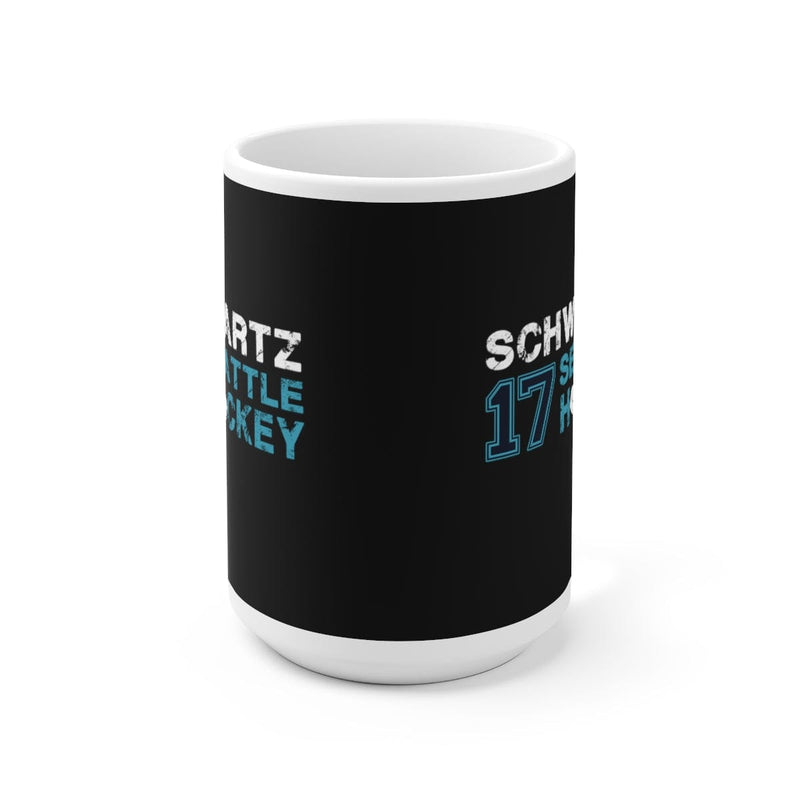 Mug Schwartz 17 Seattle Hockey Ceramic Coffee Mug In Black, 15oz