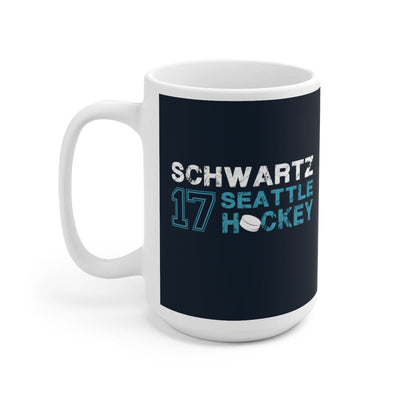 Mug Schwartz 17 Seattle Hockey Ceramic Coffee Mug In Deep Sea Blue, 15oz