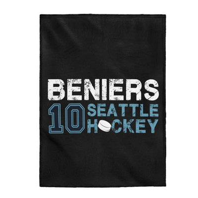 All Over Prints Beniers 10 Seattle Hockey Velveteen Plush Blanket
