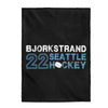 All Over Prints Bjorkstrand 22 Seattle Hockey Velveteen Plush Blanket