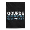 All Over Prints Gourde 37 Seattle Hockey Velveteen Plush Blanket