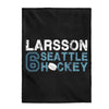 All Over Prints Larsson 6 Seattle Hockey Velveteen Plush Blanket