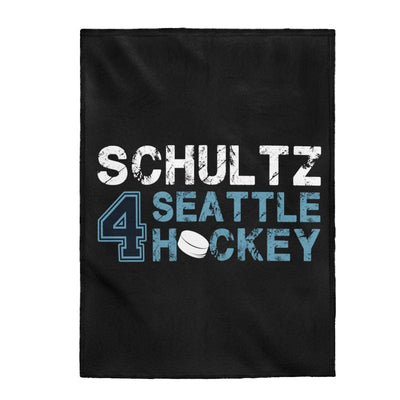 All Over Prints Schultz 4 Seattle Hockey Velveteen Plush Blanket