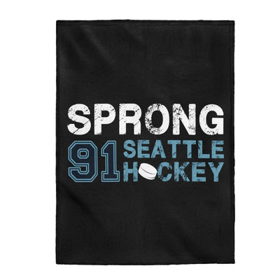 All Over Prints Sprong 91 Seattle Hockey Velveteen Plush Blanket