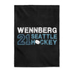 All Over Prints Wennberg 21 Seattle Hockey Velveteen Plush Blanket