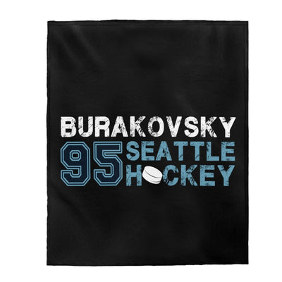 All Over Prints Burakovsky 95 Seattle Hockey Velveteen Plush Blanket