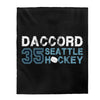 All Over Prints Daccord 35 Seattle Hockey Velveteen Plush Blanket