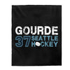 All Over Prints Gourde 37 Seattle Hockey Velveteen Plush Blanket