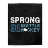 All Over Prints Sprong 91 Seattle Hockey Velveteen Plush Blanket