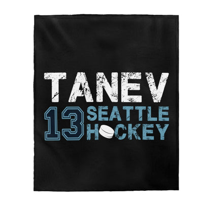 All Over Prints Tanev 13 Seattle Hockey Velveteen Plush Blanket