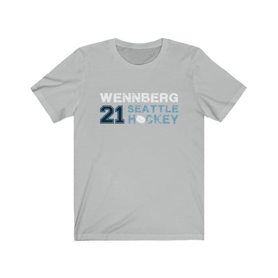 Printify T-Shirt Ash / S Wennberg 21 Seattle Hockey Unisex Jersey Tee