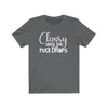 Printify T-Shirt Asphalt / S "Classy Until The Puck Drops" Unisex Jersey Tee