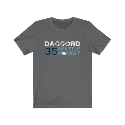 Printify T-Shirt Asphalt / S Daccord 35 Seattle Hockey Unisex Jersey Tee