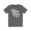 Printify T-Shirt Asphalt / S "Don't Puck With A Hockey Mom" Unisex Jersey Tee