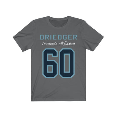 Printify T-Shirt Asphalt / S Driedger 60 Seattle Kraken Hockey Unisex Jersey Tee