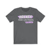 Printify T-Shirt Asphalt / S "Hockey Makes Me Happy" Unisex Jersey Tee