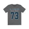 Printify T-Shirt Asphalt / S Lind 73 Seattle Kraken Hockey Unisex Jersey Tee