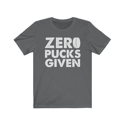 Printify T-Shirt Asphalt / S "Zero Pucks Given" Unisex Jersey Tee