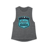 Printify Tank Top Asphalt Slub / S Ladies Of The Kraken Flowy Scoop Muscle Tank