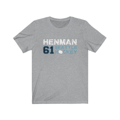 Printify T-Shirt Athletic Heather / S Henman 61 Seattle Hockey Unisex Jersey Tee