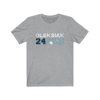 T-Shirt Athletic Heather / S Oleksiak 24 Seattle Hockey Unisex Jersey Tee