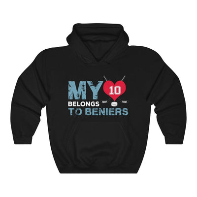 Hoodie My Heart Belongs To Beniers Seattle Kraken Hockey Unisex Hooded Sweatshirt