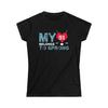 T-Shirt My Heart Belongs To Sprong Women's Softstyle Tee