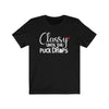 Printify T-Shirt Black / S "Classy Until The Puck Drops" Unisex Jersey Tee