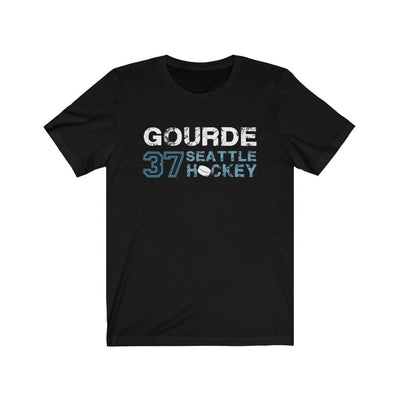 Printify T-Shirt Black / S Gourde 37 Seattle Hockey Unisex Jersey Tee