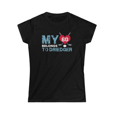 Printify T-Shirt Black / S My Heart Belongs to Driedger Women's Softstyle Tee