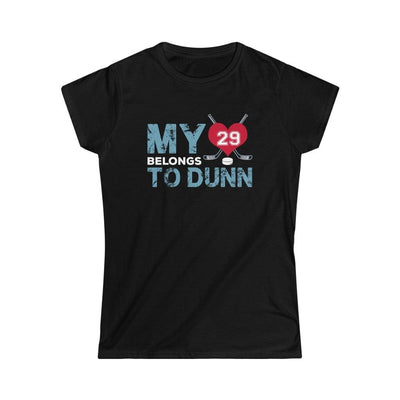 Printify T-Shirt Black / S My Heart Belongs to Dunn Women's Softstyle Tee