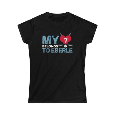 T-Shirt Black / S My Heart Belongs to Eberle Women's Softstyle Tee
