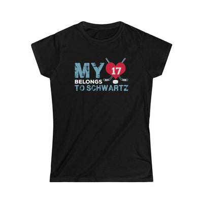 Printify T-Shirt Black / S My Heart Belongs to Schwartz Women's Softstyle Tee