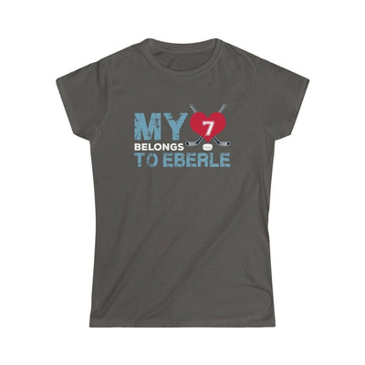 T-Shirt Charcoal / S My Heart Belongs to Eberle Women's Softstyle Tee