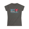 Printify T-Shirt Charcoal / S My Heart Belongs to Schwartz Women's Softstyle Tee