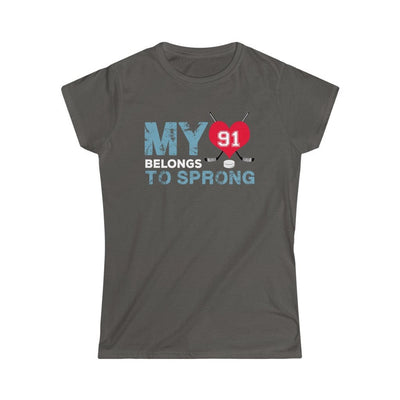 T-Shirt My Heart Belongs To Sprong Women's Softstyle Tee