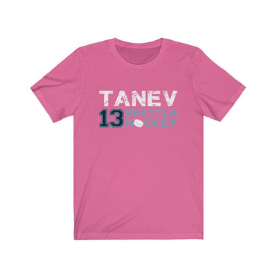 T-Shirt Charity Pink / S Tanev 13 Seattle Hockey Unisex Jersey Tee