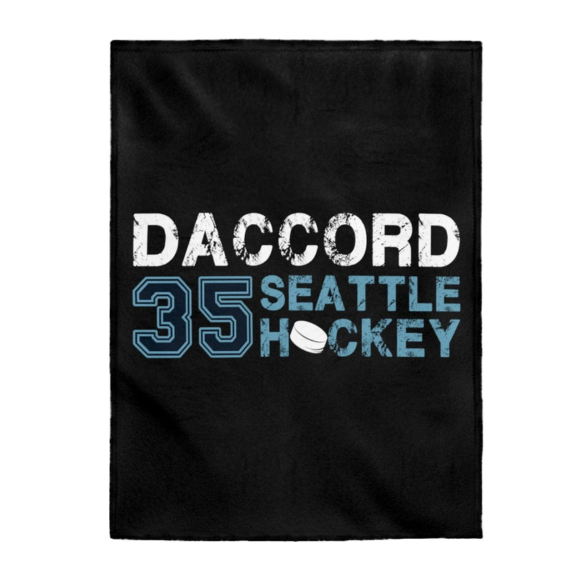 All Over Prints Daccord 35 Seattle Hockey Velveteen Plush Blanket