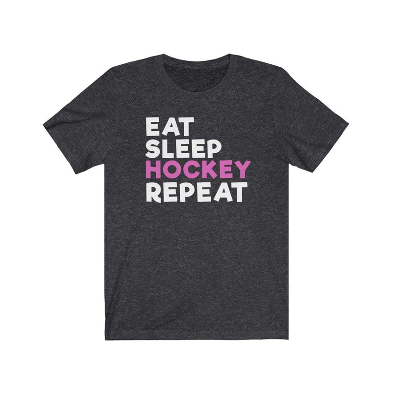 Printify T-Shirt "Eat Sleep Hockey Repeat" Unisex Jersey Tee