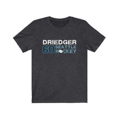 Printify T-Shirt Dark Grey Heather / S Driedger 60 Seattle Hockey Unisex Jersey Tee