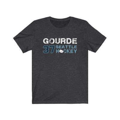 T-Shirt Dark Grey Heather / S Gourde 37 Seattle Hockey Unisex Jersey Tee