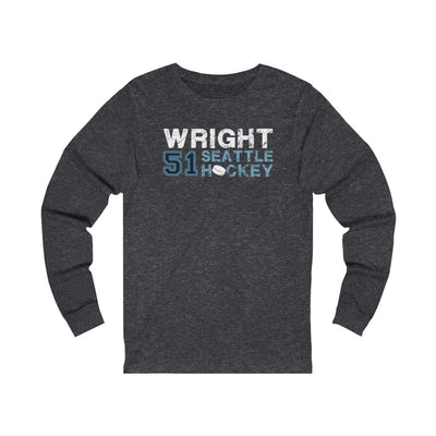 Long-sleeve Wright 51 Seattle Hockey Unisex Jersey Long Sleeve Shirt