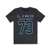 Printify T-Shirt Dark Grey / S Lind 73 Seattle Kraken Hockey Unisex Jersey Tee