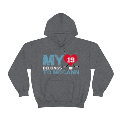 Hoodie My Heart Belongs To McCann Seattle Kraken Hockey Unisex Hooded Sweatshirt