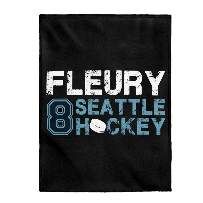 All Over Prints Fleury 8 Seattle Hockey Velveteen Plush Blanket