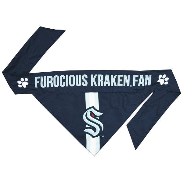 Shop The Kraken XS Furocious Seattle Kraken Fan Reversible Pet Bandana