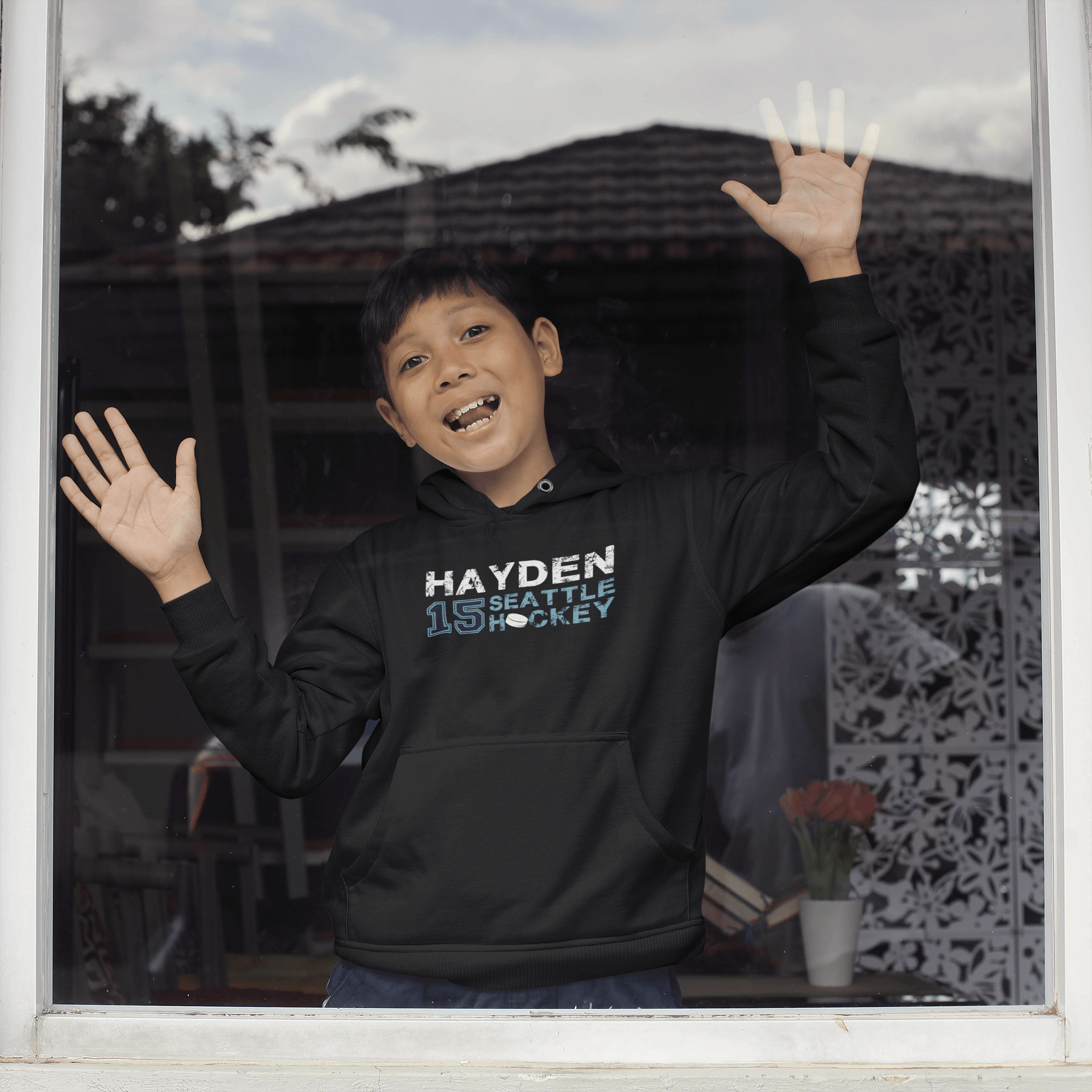 Kids clothes Hayden 15 Seattle Hockey Youth Hooded Sweatshirt