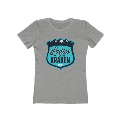 Printify T-Shirt Heather Grey / S Ladies Of The Kraken Women's Slim Fit Boyfriend Tee